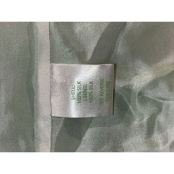 Lilly Pulitzer Green & White Tropical Print Ruffle Dress Women Size 0 - Picture 8 of 10